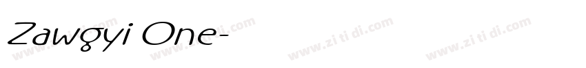 Zawgyi One字体转换